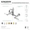 Kingston Brass Two-Handle Wall Mount Bridge Kitchen Faucet, Oil Rubbed Bronze KS2445WLL - alternate 2