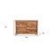 Homeroots 60" Brown Solid Wood Live Edge Six Drawer Double Dresser 552246 - alternate 2