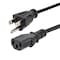 Startech.Com 10ft Power Cord, NEMA 5-15P to C13 Cable PXT1011010PK - alternate 1