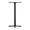 Flash Furniture 24" RND Tabletop, Seamless Surface Technology, White Faux Marble with 22x22 Black Bar Height X-Base ST-RD24-WHMAR-T2222B-GG - alternate 2