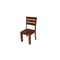 Homeroots Set of Two Brown Solid Wood Ladder Back Dining Side Chairs 565294 - alternate 2
