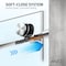 Anzzi 60in Reversible Frameless Sliding Deco-Glass Shower Door w/ Soft-Close System Brushed Nickel Finish SD-AZ20-02BN - alternate 3