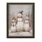 Homeroots Snowman Trio Black Framed Wall Art 572082 - alternate 2