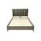 Homeroots Brown and Gold Wood King Bed Frame 486262 - alternate 1