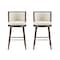Manhattan Comfort Evalyn Barstool in Cream - Set of 2 2-BS024-CR - alternate 2