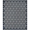 Homeroots 8' X 10' Navy Blue And Ivory Geometric Indoor Outdoor Area Rug 573066 - alternate 1