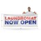 Signmission Laundromat Now Open, 48 Inch x 120 Inch, Vinyl Banner B-120-30724 - alternate 3