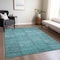 Homeroots 8' X 10' Teal Blue And Aqua Patchwork Washable Indoor Outdoor Area Rug 581620 - alternate 2