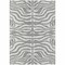 Homeroots 3' X 5' Gray And Ivory Animal Print Washable Indoor Outdoor Area Rug 600618 - alternate 2