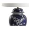 Jonathan Y Gracie 29.5" Traditional Cottage Ceramic/Metal Ginger Jar LED Table Lamp, White/Navy JYL3047A - alternate 2