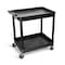 Luxor Utility Cart - Large Tub Cart - Two Shelves - Gray TC11-G - alternate 2