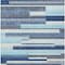 Homeroots 9' X 12' Blue Gray And Ivory Striped Washable Indoor Outdoor Area Rug 613264 - alternate 3