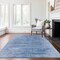 Homeroots 5' X 8' Denim Blue And Sky Blue Abstract Washable Indoor Outdoor Area Rug 587633 - alternate 2