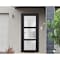 Vdomdoors Front Exterior Prehung FiberGlass Door Frosted Glass / Manux 8552 Matte Black / Office Commercial a MANUX8552EXD-BLK-W36 x H80-RH - alternate 1