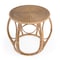 Homeroots 24" Natural Rattan Round Drum End Table 634870 - alternate 2