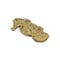 Homeroots 10in Gold Sea Horse Cast Iron Vanity Tray 483173 - alternate 2