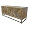 Homeroots 52in Wood Brown Solid Wood Cabinet Enclosed Storage Distressed TV Stand 489502 - alternate 2