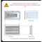Sierra Grates 4 in. H X 10 in. W 1-Way 45 Degree Louvered, Steel, White Sidewall / Ceiling Register OWC410-WHT - alternate 2