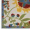Homeroots 5' X 8' Ivory Green Red And Yellow Floral Indoor Outdoor Area Rug 546673 - alternate 2