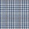 Homeroots 3' X 5' Navy Blue Ivory And Brown Plaid Washable Indoor Outdoor Area Rug 601488 - alternate 2