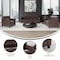 Flash Furniture Living Room Set, 29" x 32-1/4" to 32-1/2", Upholstery Color: Brown BT-827-SET-BN-GG - alternate 2