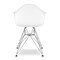 Homeroots White And Silver Heavy Duty Plastic Dining Arm Chair 520275 - alternate 2