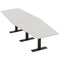 Skutchi Designs 10 Person Conference Table With Power Unit | 10' Hexagon Table | Harmony Series HAR-HEX.IR-48X120-T.BK-U779-NA - alternate 1