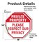 Signmission Private Property Please Respect Our, 18 inch X 18 inch, Vinyl Decal, 2PK OC-D-2PACK-18-149 - alternate 2