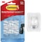 Command Clear Mini Hooks 6 Hooks 8 Strips 17006CLR-ES-6PK - alternate 1