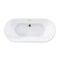 Kingston Brass 71-Inch Acrylic Oval Double Ended Pedestal Tub with Drain, No Faucet Drillings VTDE713224C423 - alternate 1