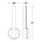 Afx Dion - LED Sconce - Satin Nickel DIOS0314LAJD1SN - alternate 2