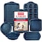 Bakkenamster BAKKEN Kitchen Baking Pan Set, Oven Safe Tray, Up To 450 Deg F, 6PK BKBSBLUE6 - alternate 1