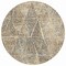 Homeroots 8' Beige Ivory And Black Round Geometric Washable Indoor Outdoor Area Rug 577549 - alternate 2