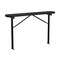 Leisure Craft Bench w/o Back, Ingroud Mount, 6ft., Black B6XPIG-BLACK - alternate 1