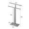 Gatco Modern Floor Towel Stand, Satin Nickel 1552SN - alternate 2