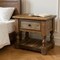 Homeroots 27" Brown Solid Wood One Drawer Nightstand 527063 - alternate 2