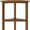 Homeroots 60" Walnut Solid Wood Four Tier Corner Bookcase 379945 - alternate 3