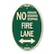 Signmission No Parking Standing or Stopping Fire Lane wit, 12 In X 18 In Architectural, Heavy Gauge Aluminum A-OV-G-1218-23613 - alternate 1