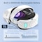 Alpha Digital Meta Quest 2 Head Strap Replacement- 6000mAh Battery - White MQ3 PRO - alternate 2