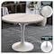 Leisuremod Square 36.42 in W, 29.35 in L, Resin/Steel, White VT20W-S36WMR - alternate 2