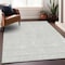 Homeroots 10' X 14' Silver And Gray Geometric Washable Indoor Outdoor Area Rug 602454 - alternate 2