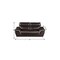 Homeroots 69in Brown And Silver Faux Leather Love Seat 329488 - alternate 2