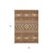 Homeroots 5' X 8' Orange Wheat And Taupe Southwestern Washable Indoor Outdoor Area Rug 613940 - alternate 2