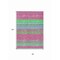 Homeroots 8' X 10' Blush Lime Green And Teal Blue Striped Washable Indoor Outdoor Area Rug 614800 - alternate 2