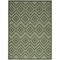 Homeroots 5' X 7' Dark Green And Light Green Geometric Indoor Outdoor Area Rug 556275 - alternate 2
