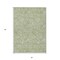 Homeroots 3' X 5' Green And Ivory Floral Washable Indoor Outdoor Area Rug 594617 - alternate 2
