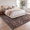 Jonathan Y Primrose Art Nouveau Floral Border Non-Slip Machine-Washable Taupe/Multi 4 ft. x 6 ft. Area Rug BTF100F-4 - alternate 2