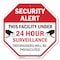 Signmission Security Alert This Facility Under, 6 Inch X 6 Inch, Plastic Sign OC-P-6-317 - alternate 1