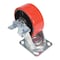 Vestil Polyurethane Swivel With Brake Caster 5 In. Diameter x 2 In. Width 990 Lb. Capacity Red/Black CST-VE-5X2PU-SWB - alternate 2