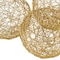 Homeroots Set of Three Gold Wire Five Inch Decorative Orbs, 3PK 373742 - alternate 2
